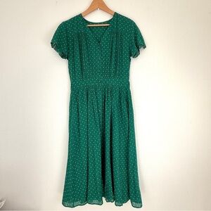 Emile et Ida Women’s Cotton Double Gauze Hearts Midi Dress